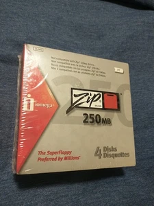 NEW SEALED 1 Box Lot Iomega Zip Brand 250MB  6 Per Disks Pack - Afbeelding 1 van 9