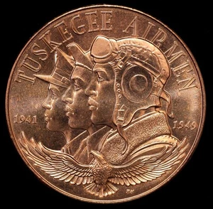 2006 Tuskegee Airmen US Mint Congressional Gold Medal Bronze 38mm - Bild 1 von 2