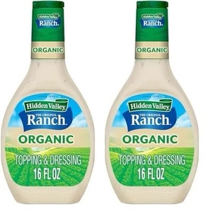 Hidden Valley Original Ranch Organic Salad 🥗 Dressing, 16 Ounce (Pack of 2) - Picture 1 of 6