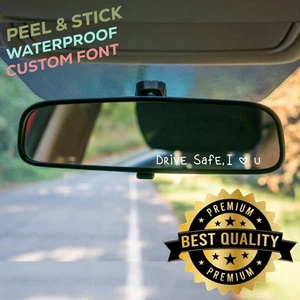 Drive Safe, I Love You | Car Mirror sticker positive afirmation blessing gift - Picture 1 of 4