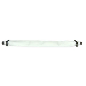 Cable coaxial F-pin blanco RG6/UL, puente plano 8 pulgadas 30X4-31108 - Imagen 1 de 1