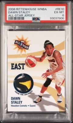 2006 Rittenhouse WNBA Dawn Staley All Star Jersey PSA 6 LOGO! South Carolina - Image 1 of 2