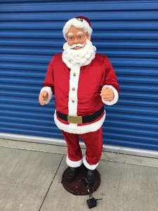 Gemmy Life Size Santa 5 Foot Singing Santa Claus Christmas - Picture 1 of 3