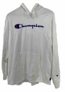 Champion Sudadera con Capucha Blanca Para Hombre L Luz Sudadera Pullover - Imagen 1 de 11