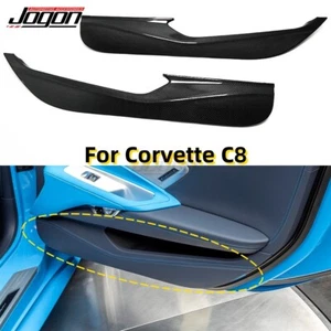 Dry Carbon Door Anti Kick Panel For Corvette C8 Coupe Stingray Z51 Z06 2020-2024 - Picture 1 of 13