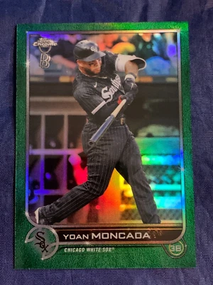 YOAN MONCADA #127 - 2022 CHROME - BEN BALLER - GREEN REFRACTOR /99 - Image 1 of 2