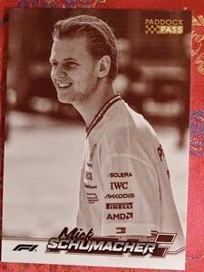 Mick Schumacher 2024 Topps Formula 1 Paddock Pass SEPIA Parallel #25 Mercedes - Picture 1 of 1