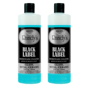 10X RANDY'S BLACK LABEL CLEANER GLASS METAL CERAMIC PIPE SOLUTION - Picture 1 of 3