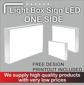 Letrero de tienda de caja de luz iluminada (ENTREGA GRATUITA + DISEÑO GRATUITO) - 130 cm x 50 cm - Imagen 1 de 6