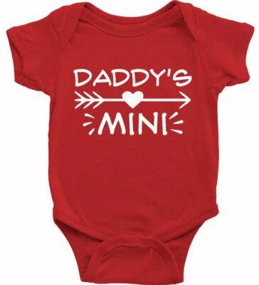 Baby Bodysuit One-Piece Babysuits gift Daddys Little Best Friends Daddys mini me - Image 1 of 2