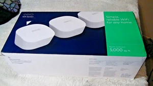 EERO Dual-Band Wi-Fi System Mesh 3rd Generation 3 Pack White JO10311 Tested - Picture 1 of 23