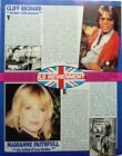 Cliff Richard / Marianne Faithfull => 1 Page 1980 French Clipping