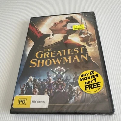 The Greatest Showman DVD Hugh Jackman Region 4 Brand New & Sealed Free Postage - Image 1 of 4