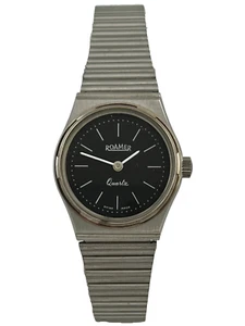 NOS Damenarmbanduhr Roamer Quartz mit Edelstahlband und Schild, funktioniert - Bild 1 von 5