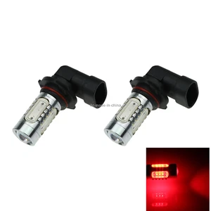 2x Red AUTO 9005 Head Lamp Front Light 5 Emitters COB SMD LED HB3 H258 - Picture 1 of 5