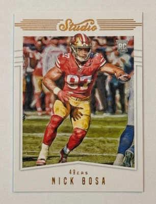 2019 Panini Chronicles Studio #S9 Rookie Nick Bosa San Francisco 49ers - Image 1 of 2