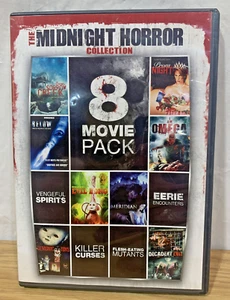 8-Movie Pack “Midnight Horror Collection” ~ DVD ~ 2 Discs - Picture 1 of 4
