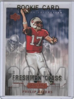 PHILIP RIVERS 2004 UD Diamond Collection ROOKIE CARD Football RC Chargers! - Image 1 of 2
