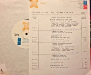 RADIO SHOW: 1/13/88 THIS WK 50's! SONNY JAMES, RITCHIE VALENS, PENGUINS, CRESTS - Picture 1 of 2