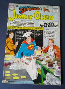 Supermans Pal Jimmy Olsen No. 38 (1959, DC National) Curt Swan Cubierta + Arte - G+ - Imagen 1 de 3