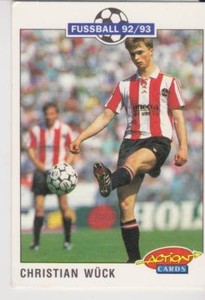 Panini Fussball 92-93 Action Cards #177 Christian Wuck 1.FC Nurnberg