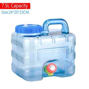 Portable Water Bucket Driving Pure Water Tank Container Faucet for Outdoor Camp - Picture 1 of 28