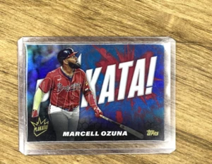 Marcell Ozuna 2025 Topps Series 1 Baseball Plakata! #PLAK-22 SSP Case Hit Insert - Picture 1 of 2
