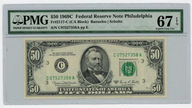 2009 $50 Federal Reserve Star Note Boston Fr#2131-A* PMG 66 Gem Unc