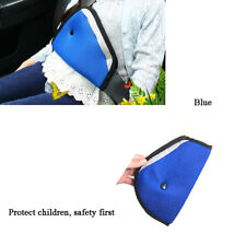 Car Safety Cover Strap Adjuster Pad Harness Seat Belt Clip For Children Blue