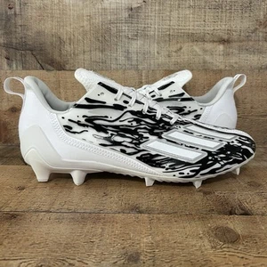 Adidas Football Cleats Men's Size 13 Black White Adizero 12.0 Poison IG7206 NEW - Picture 1 of 13