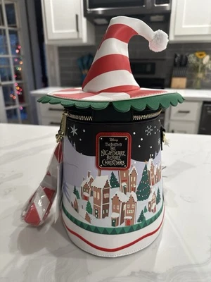 Bolso Bandolera Loungefly Pesadilla Antes de Navidad Carrusel Giratorio Nuevo Con Etiquetas Foto 1 de 4