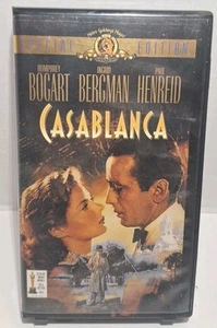 CASABLANCA Special Edition VHS Bogart And Bergman Clamshell Case - Picture 1 of 4