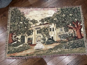 Vom Winde verweht gewebter Wandteppich Überwurf Decke afghanisch 45” lang 67” breit Geschenk - Bild 1 von 9