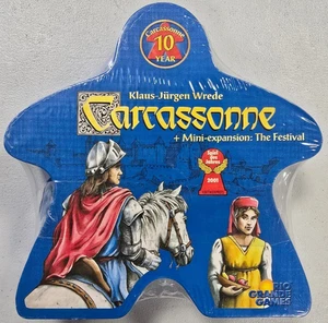 Carcassonne + Mini-Expansion: The Festival 10 Year Anniversary Game New Sealed - Picture 1 of 7