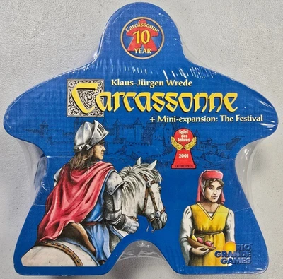 Carcassonne + Mini-Expansion: The Festival 10 Year Anniversary Game New Sealed - Image 1 of 4