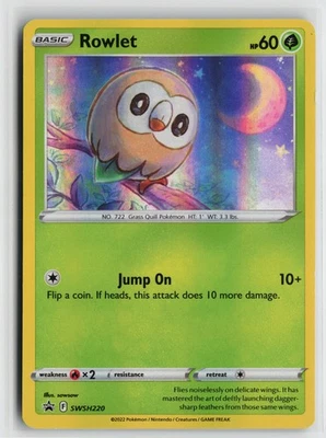 Pokemon Rowlet SWSH220 SWSH: Sword & Shield Promo Cards Promo card - Image 1 of 2