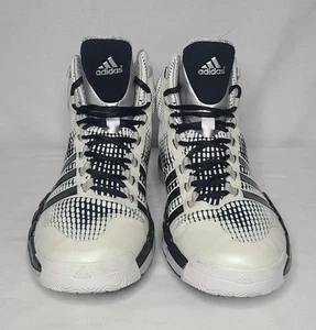 Adidas Adipure Crazyquick Basketball Shoes 12 Silver Blk White 2013 Tim Duncan - Picture 1 of 6
