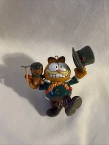 Adorno de Navidad vintage Garfield Enesco "Dios nos bendiga a todos" Dickens B15 - Imagen 1 de 7