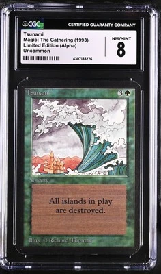 TSUNAMI Alpha CGC 8 Vintage MTG [Nostalgium] - Image 1 of 2