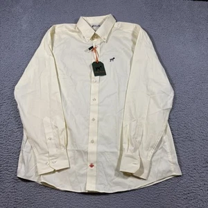 Southern Point Shirt Mens XL Button Down Long Sleeve Solid Yellow NWT - Picture 1 of 11