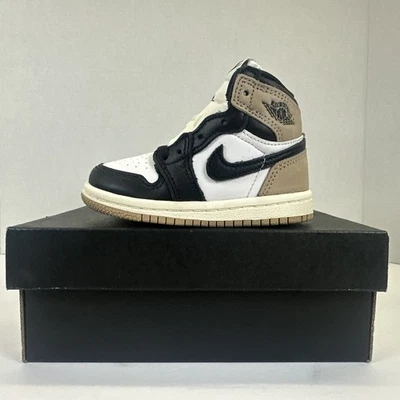 Nike Jordan 1 Retro Alto OG Latte 5c Negro/Marrón/Blanco Talla Niño Nuevo Foto 1 de 4