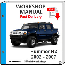 HUMMER H2 2002 2003 2004 2005 2006 2007 SERVICE REPAIR WORKSHOP MANUAL