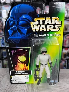 Star Wars - Power of the Force - AT-ST Driver - grüne Hologrammkarte - Bild 1 von 2