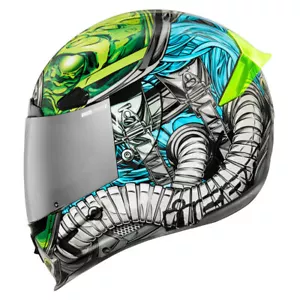 Icon Airframe Pro Outbreak Blue Full Face Motorcycle Helmet - All Sizes - Picture 1 of 17
