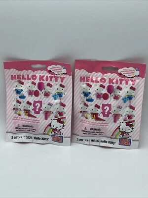 Mega Bloks Hello Kitty Mystery Pack Mini Figure 10826 lot of 2 bags B2 - Image 1 of 4