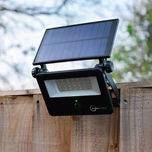 Auraglow LED Seguridad Solar IP54 PIR Luz de Inundación para Pared o Valla - Imagen 1 de 9