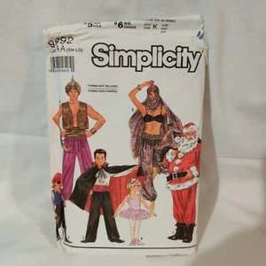 Vtg 90s Simplicity Pattern 9892 Size AA Adult Boys Girls Costumes Halloween  - Picture 1 of 4