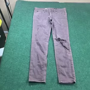 Adriano Goldschmied Womens 29R Brown The Legging Super Skinny Ankle Pants 30x27 - Picture 1 of 14