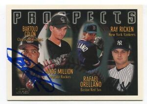 1996 Topps Prospects Bartolo Colon Signed Rookie Card RC Autographed Baseball