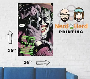 Batman "The Killing Joke" Comic Cover Poster Multi. Sizes and Papers 11x17-24x36 - Picture 1 of 2